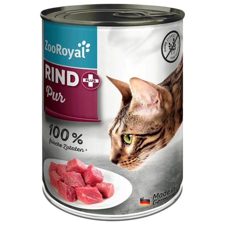 Günstig ZooRoyal Katze Rind + pur 12x400g i mPreisvergleich in unserem Onlineshop auf Hundeliebe-shop.de kaufen.