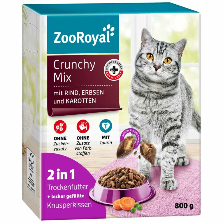 Günstig ZooRoyal Crunchy Mix mit Rind
