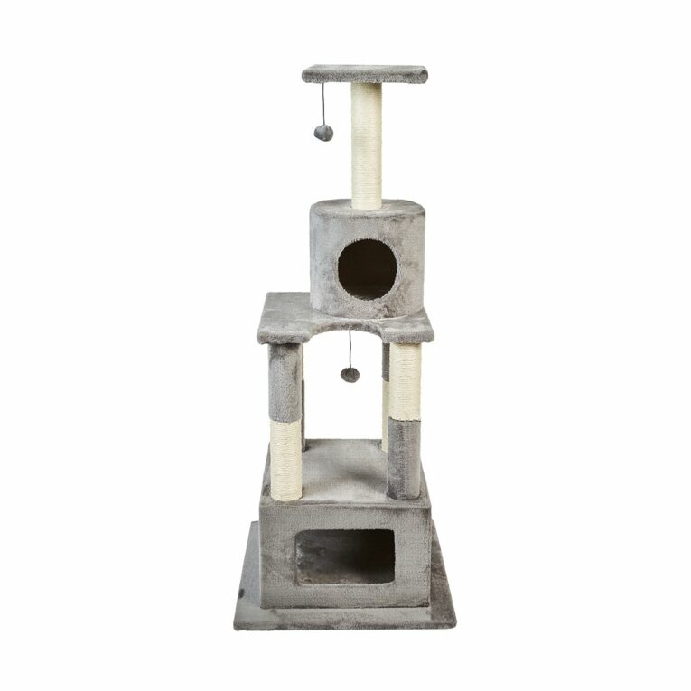 Günstig ZooRoyal Kratzbaum Mia 146cm grau i mPreisvergleich in unserem Onlineshop auf Hundeliebe-shop.de kaufen.
