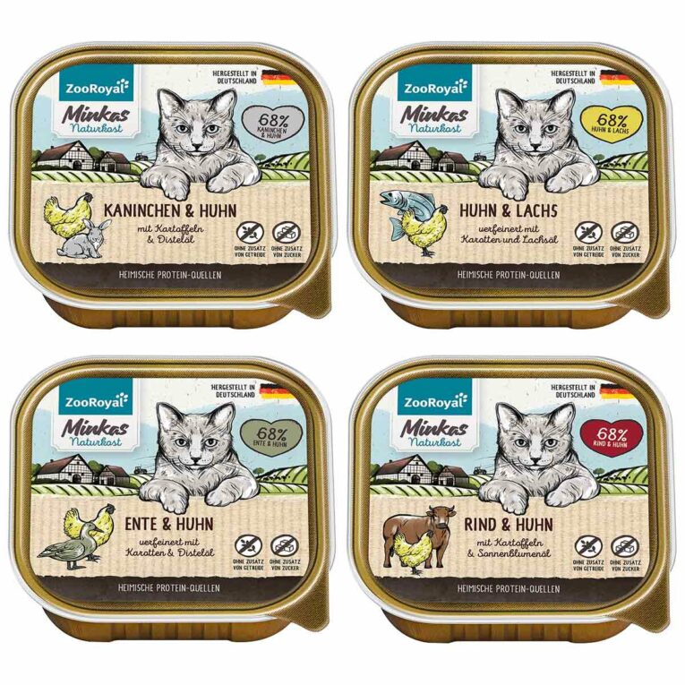 Günstig ZooRoyal Minkas Naturkost Mixpaket 16x100g i mPreisvergleich in unserem Onlineshop auf Hundeliebe-shop.de kaufen.