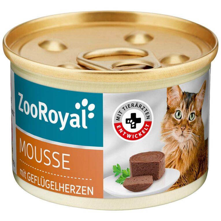 Günstig ZooRoyal Mousse mit Geflügelherzen 12x85g i mPreisvergleich in unserem Onlineshop auf Hundeliebe-shop.de kaufen.