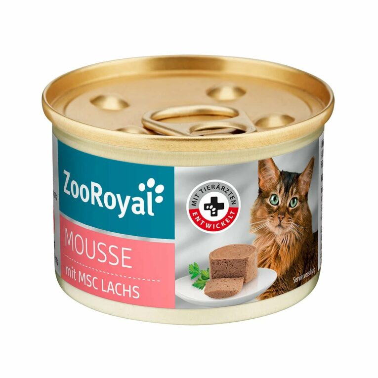 Günstig ZooRoyal Mousse mit Lachs 12x85g i mPreisvergleich in unserem Onlineshop auf Hundeliebe-shop.de kaufen.