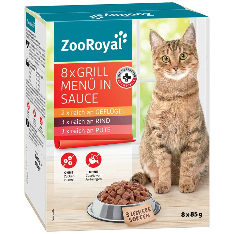 Günstig ZooRoyal Multipack Grill Menü in Sauce 8x85g i mPreisvergleich in unserem Onlineshop auf Hundeliebe-shop.de kaufen.