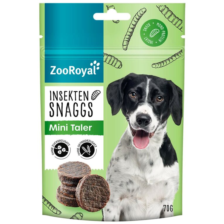 Günstig ZooRoyal Insekten Snaggs Mini Taler 70g i mPreisvergleich in unserem Onlineshop auf Hundeliebe-shop.de kaufen.