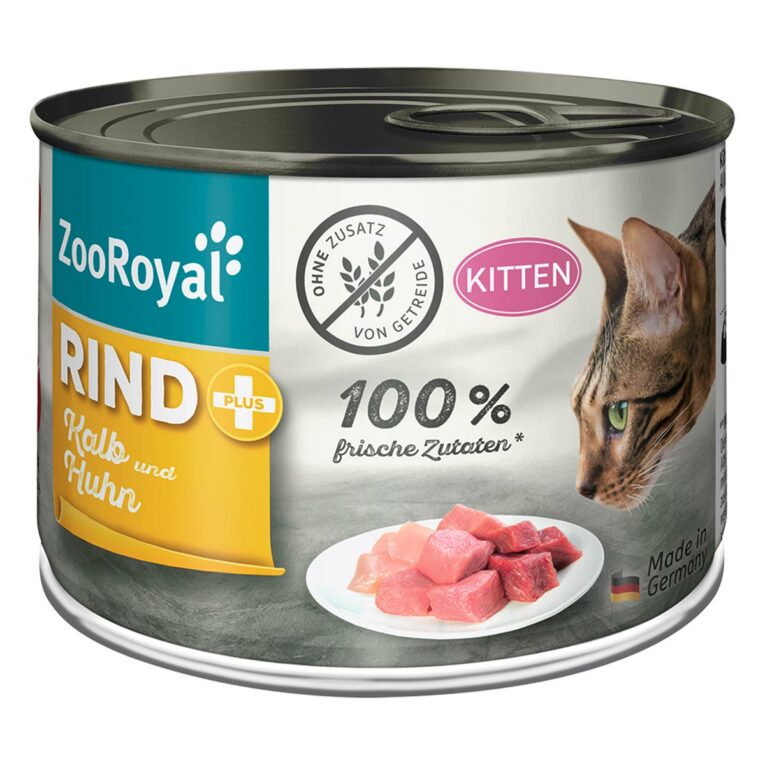 Günstig ZooRoyal Rind + Kitten 12x200g i mPreisvergleich in unserem Onlineshop auf Hundeliebe-shop.de kaufen.