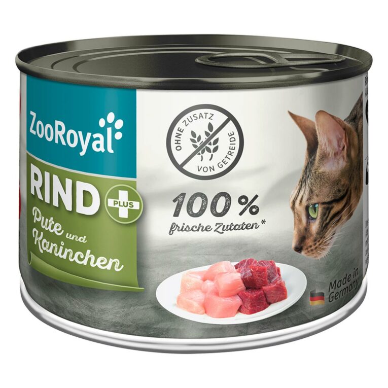 Günstig ZooRoyal Rind + Pute & Kaninchen 12x200g i mPreisvergleich in unserem Onlineshop auf Hundeliebe-shop.de kaufen.