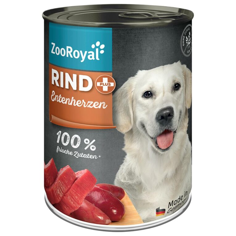 Günstig ZooRoyal Rind + Entenherzen 6x400g i mPreisvergleich in unserem Onlineshop auf Hundeliebe-shop.de kaufen.