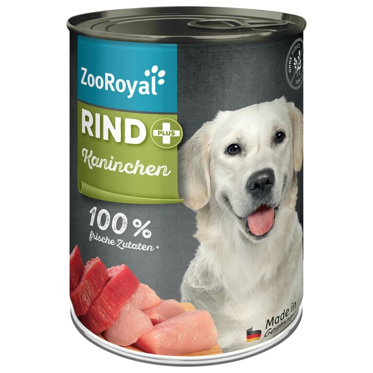 Günstig ZooRoyal Rind + Kaninchen 6x400g i mPreisvergleich in unserem Onlineshop auf Hundeliebe-shop.de kaufen.