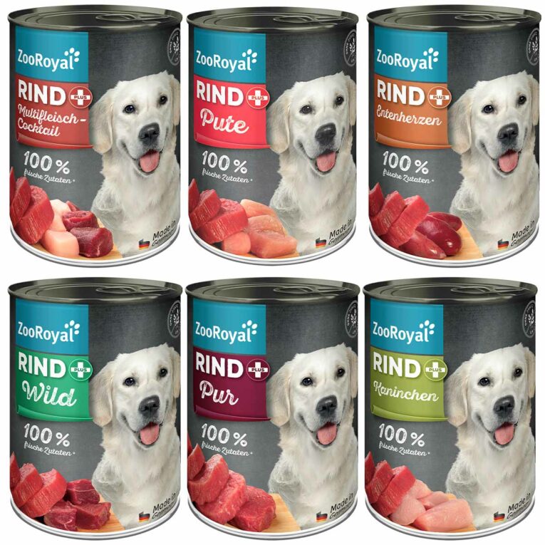 Günstig ZooRoyal Rind+ Mixpaket Hund 6x400g i mPreisvergleich in unserem Onlineshop auf Hundeliebe-shop.de kaufen.