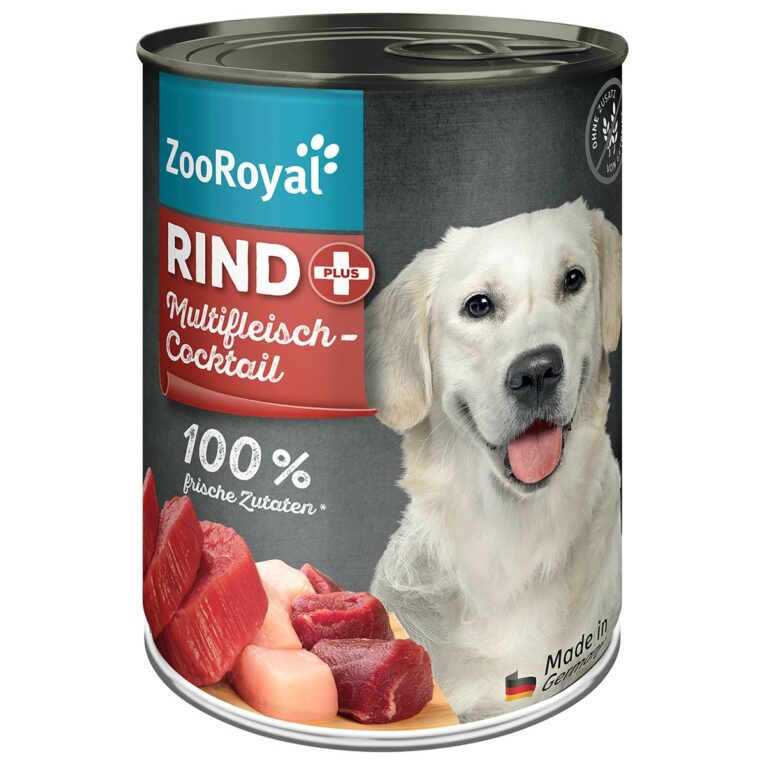 Günstig ZooRoyal Rind + Multifleischcocktail 6x400g i mPreisvergleich in unserem Onlineshop auf Hundeliebe-shop.de kaufen.