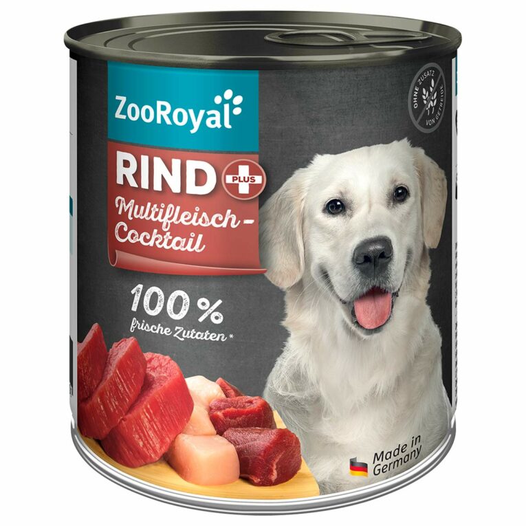 Günstig ZooRoyal Rind + Multifleischcocktail 6x800g i mPreisvergleich in unserem Onlineshop auf Hundeliebe-shop.de kaufen.