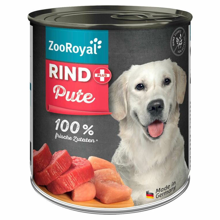Günstig ZooRoyal Rind + Pute 6x800g i mPreisvergleich in unserem Onlineshop auf Hundeliebe-shop.de kaufen.