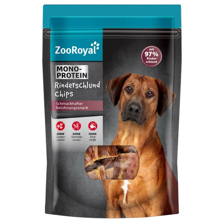 Günstig ZooRoyal Rinderschlund Chips 100g i mPreisvergleich in unserem Onlineshop auf Hundeliebe-shop.de kaufen.
