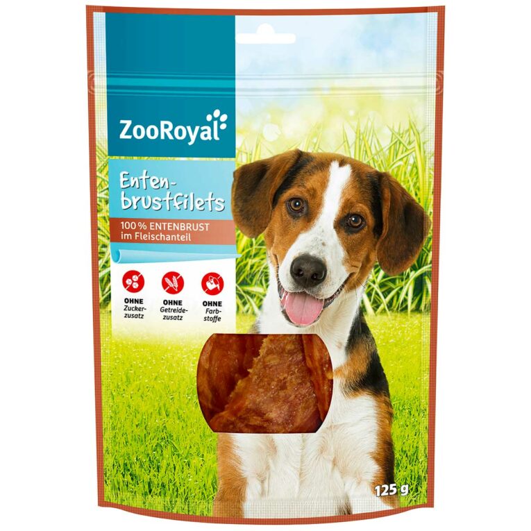 Günstig ZooRoyal Entenbrustfilets 3x125g i mPreisvergleich in unserem Onlineshop auf Hundeliebe-shop.de kaufen.