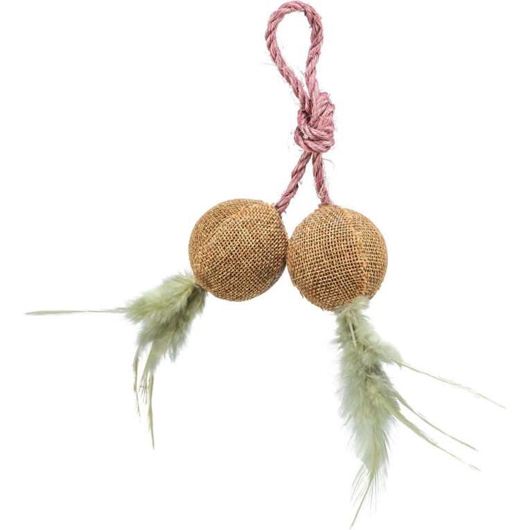 Günstig 2 Jute-Bälle von Trixie mit Catnip á ø 4