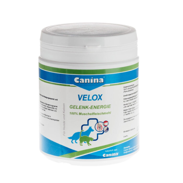 Günstig Canina Pharma Velox Gelenkenergie 400g i mPreisvergleich in unserem Onlineshop auf Hundeliebe-shop.de kaufen.