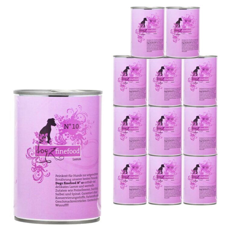 Günstig dogz finefood No. 10 Lamm 12x400g i mPreisvergleich in unserem Onlineshop auf Hundeliebe-shop.de kaufen.