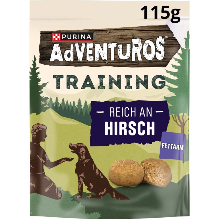 Günstig AdVENTuROS Training Hirsch 6x115g i mPreisvergleich in unserem Onlineshop auf Hundeliebe-shop.de kaufen.