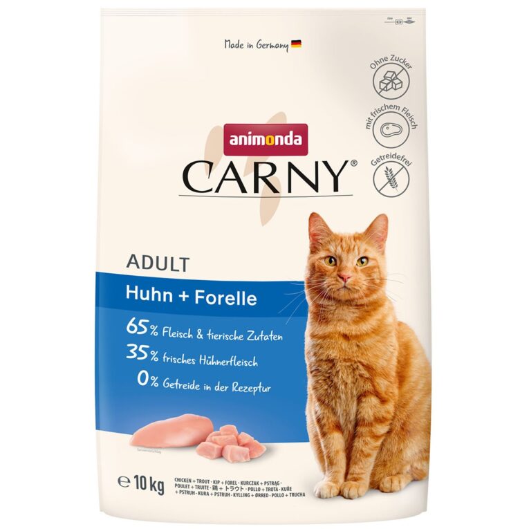 Günstig animonda Carny Adult Huhn + Forelle 2x10kg i mPreisvergleich in unserem Onlineshop auf Hundeliebe-shop.de kaufen.