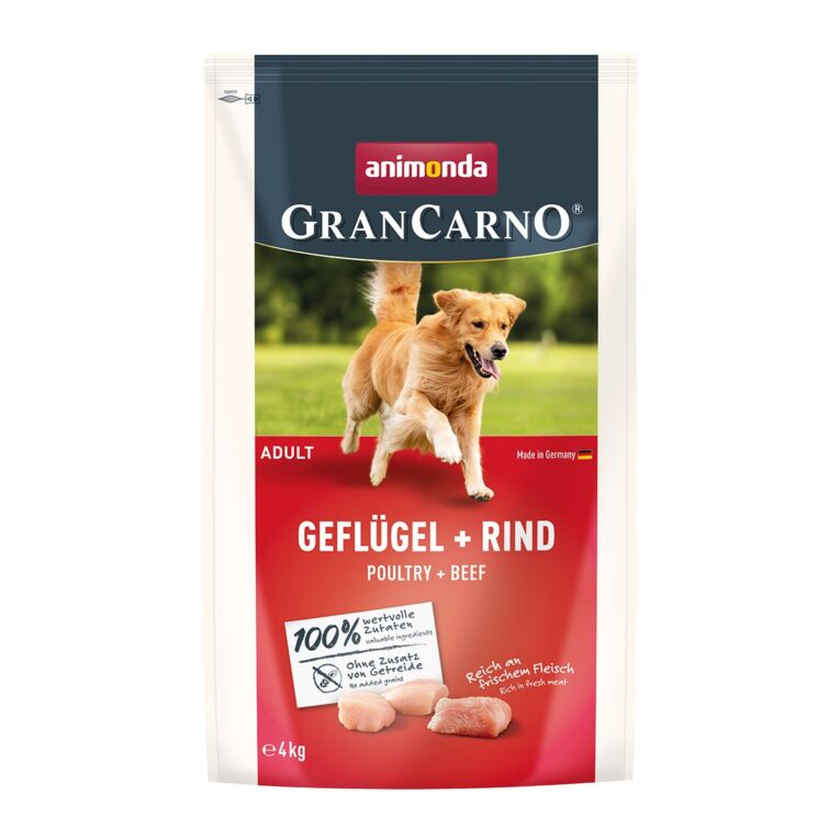 Günstig animonda GranCarno Adult Geflügel + Rind 4kg i mPreisvergleich in unserem Onlineshop auf Hundeliebe-shop.de kaufen.