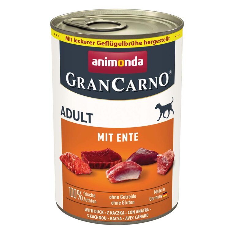 Günstig animonda GranCarno Adult mit Ente 24x400g i mPreisvergleich in unserem Onlineshop auf Hundeliebe-shop.de kaufen.
