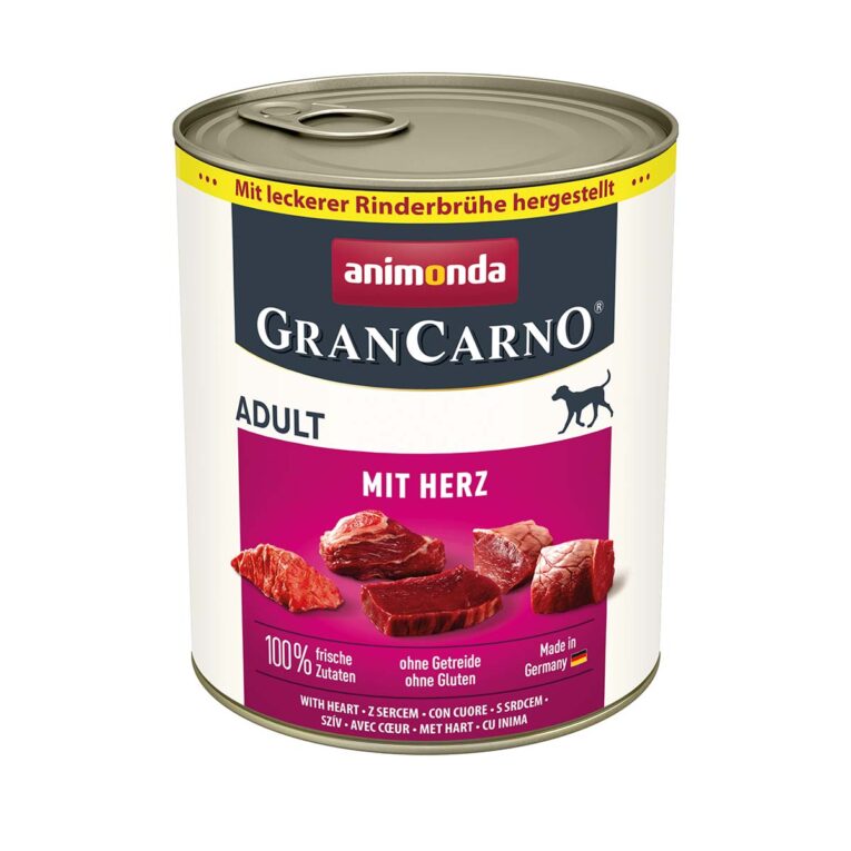 Günstig animonda GranCarno Adult mit Herz 6x800g i mPreisvergleich in unserem Onlineshop auf Hundeliebe-shop.de kaufen.