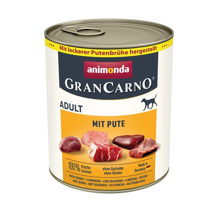 Günstig animonda GranCarno Adult mit Pute 6x800g i mPreisvergleich in unserem Onlineshop auf Hundeliebe-shop.de kaufen.