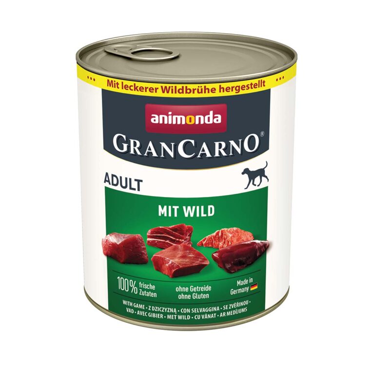 Günstig animonda GranCarno Adult mit Wild 6x800g i mPreisvergleich in unserem Onlineshop auf Hundeliebe-shop.de kaufen.