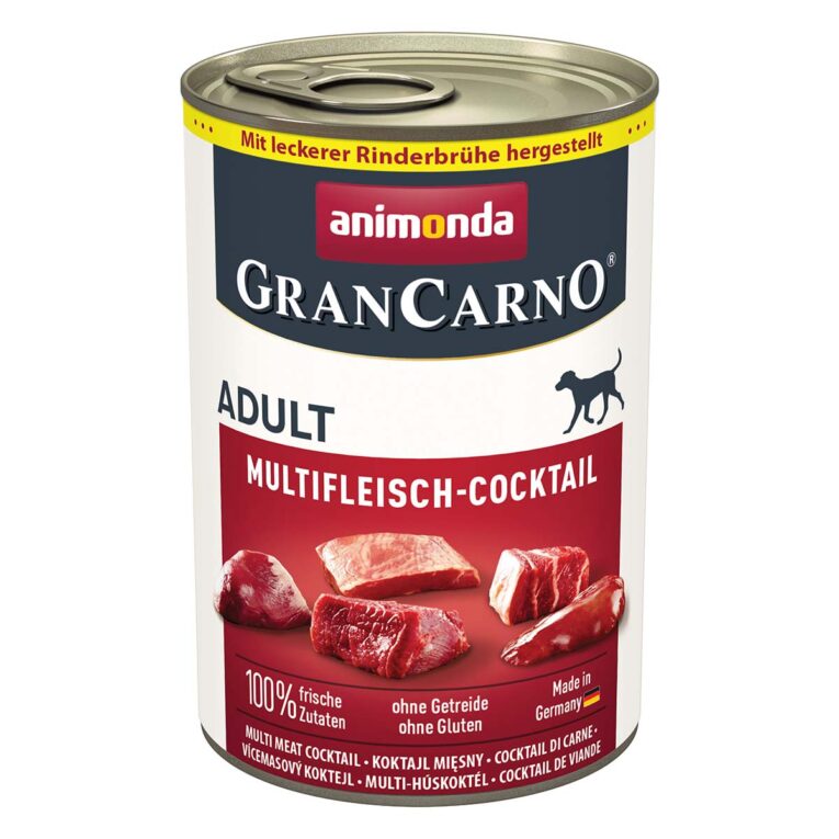 Günstig animonda GranCarno Adult Multifleischcocktail 24x400g i mPreisvergleich in unserem Onlineshop auf Hundeliebe-shop.de kaufen.