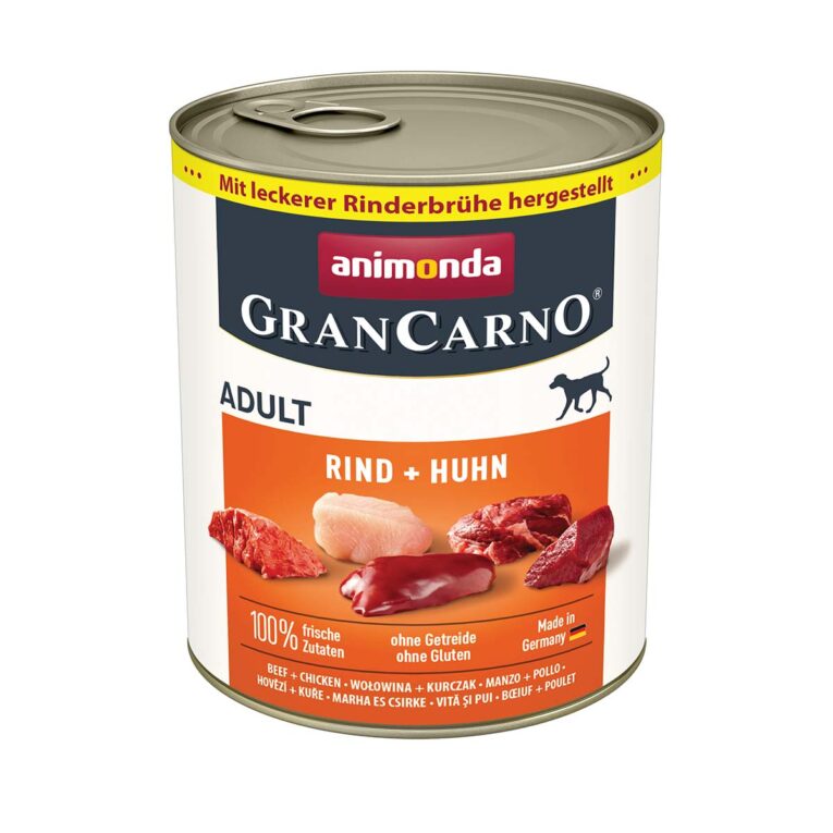 Günstig animonda GranCarno Adult mit Rind und Huhn 6x800g i mPreisvergleich in unserem Onlineshop auf Hundeliebe-shop.de kaufen.