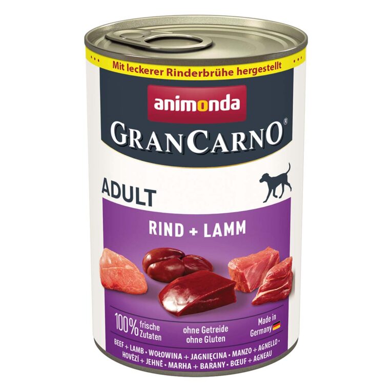 Günstig animonda GranCarno Adult Rind und Lamm 24x400g i mPreisvergleich in unserem Onlineshop auf Hundeliebe-shop.de kaufen.