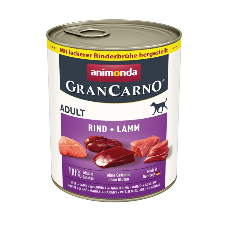 Günstig animonda GranCarno Rind und Lamm 24x800g i mPreisvergleich in unserem Onlineshop auf Hundeliebe-shop.de kaufen.
