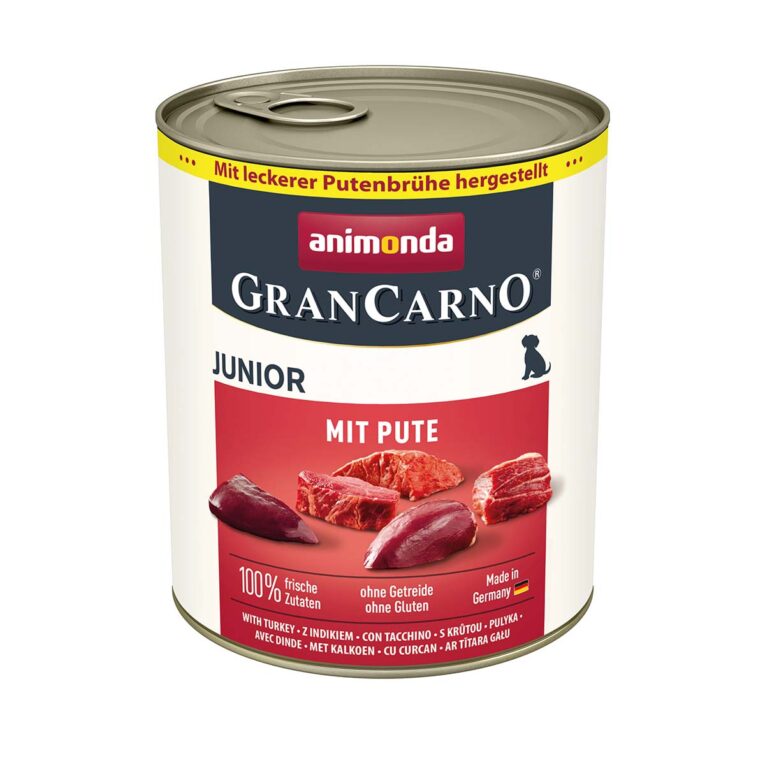 Günstig animonda GranCarno Junior mit Pute 6x800g i mPreisvergleich in unserem Onlineshop auf Hundeliebe-shop.de kaufen.