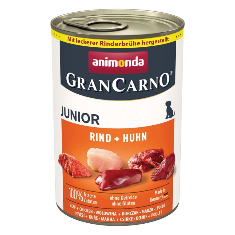 Günstig animonda GranCarno Junior Rind und Huhn 24x400g i mPreisvergleich in unserem Onlineshop auf Hundeliebe-shop.de kaufen.