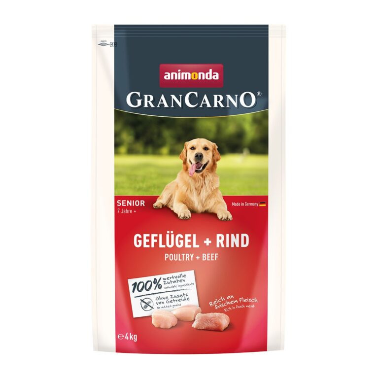 Günstig animonda GranCarno Senior Geflügel + Rind 4kg i mPreisvergleich in unserem Onlineshop auf Hundeliebe-shop.de kaufen.