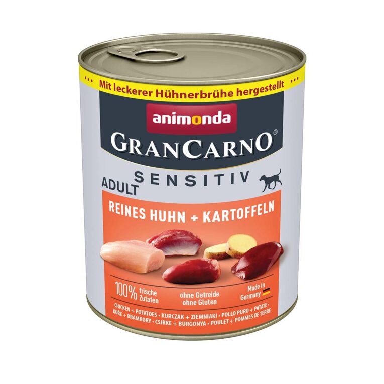 Günstig animonda GranCarno Sensitiv Huhn und Kartoffel 12x800g i mPreisvergleich in unserem Onlineshop auf Hundeliebe-shop.de kaufen.