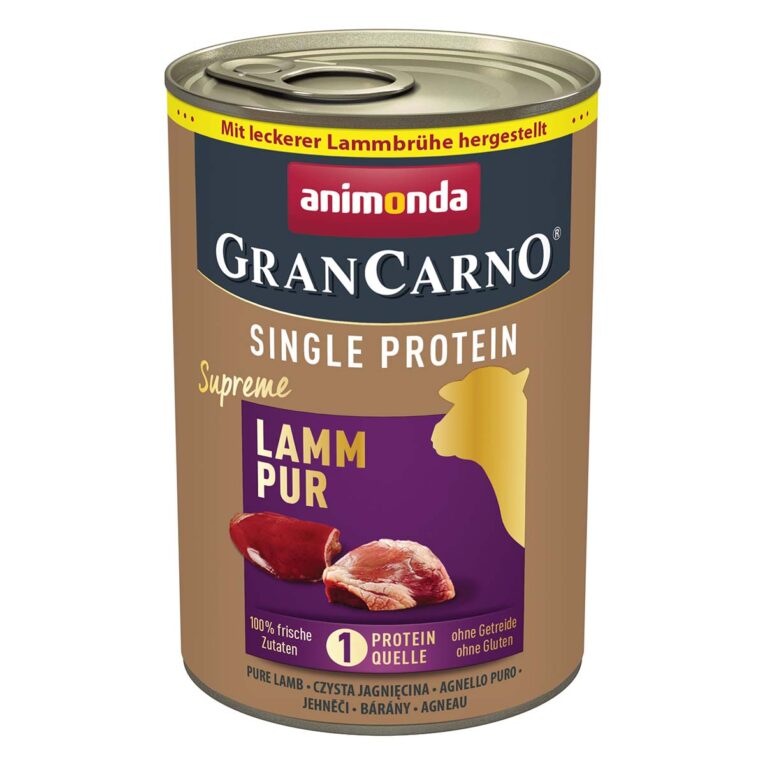 Günstig animonda GranCarno single protein Lamm pur 24x400g i mPreisvergleich in unserem Onlineshop auf Hundeliebe-shop.de kaufen.