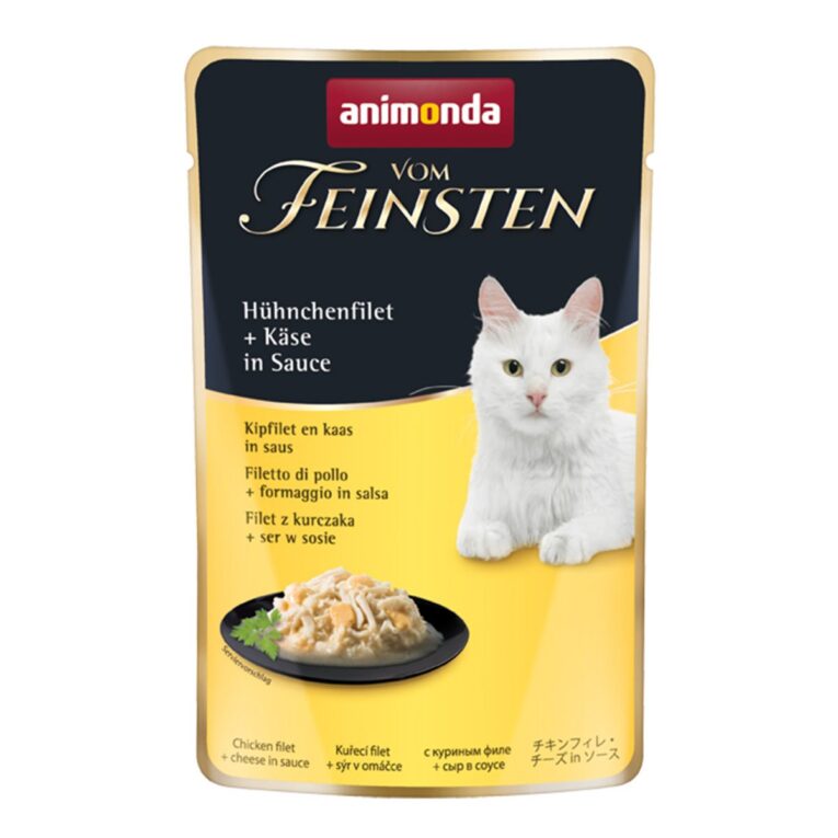 Günstig animonda vom Feinsten Hühnchenfilet und Käse in Sauce 18x50g i mPreisvergleich in unserem Onlineshop auf Hundeliebe-shop.de kaufen.