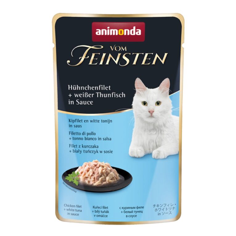 Günstig animonda vom Feinsten Hühnchenfilet und Thunfisch in Sauce 18x50g i mPreisvergleich in unserem Onlineshop auf Hundeliebe-shop.de kaufen.