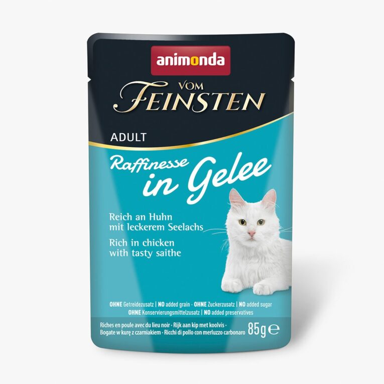 Günstig animonda vom Feinsten Raffinesse Gelee Huhn und Seelachs 24x85g i mPreisvergleich in unserem Onlineshop auf Hundeliebe-shop.de kaufen.