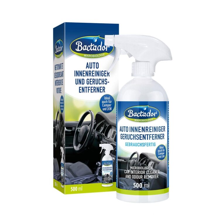 Günstig Bactador Auto Innenreiniger & Geruchsentferner Spray 500ml i mPreisvergleich in unserem Onlineshop auf Hundeliebe-shop.de kaufen.