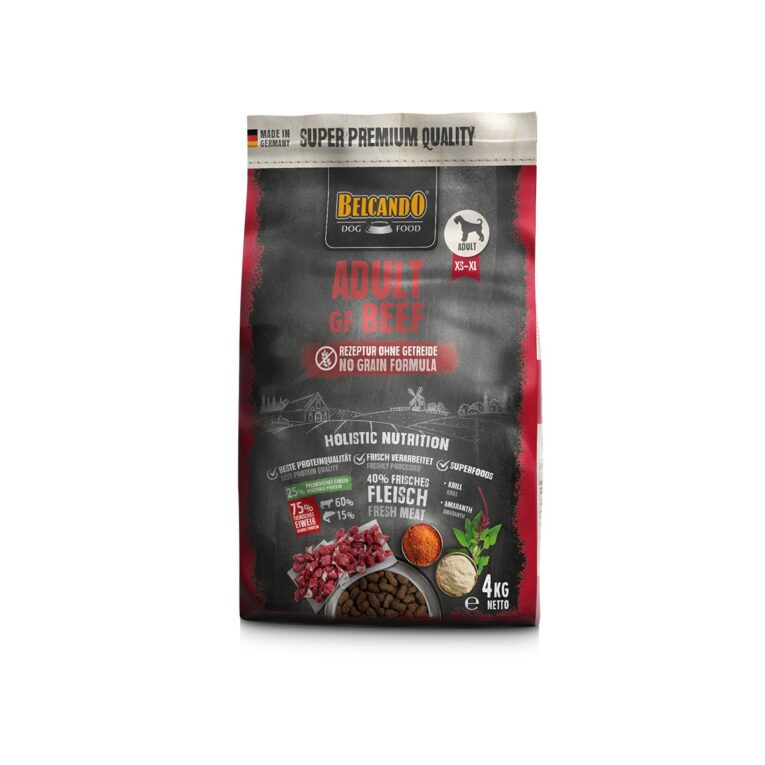 Günstig Belcando Adult GF Beef 4kg i mPreisvergleich in unserem Onlineshop auf Hundeliebe-shop.de kaufen.
