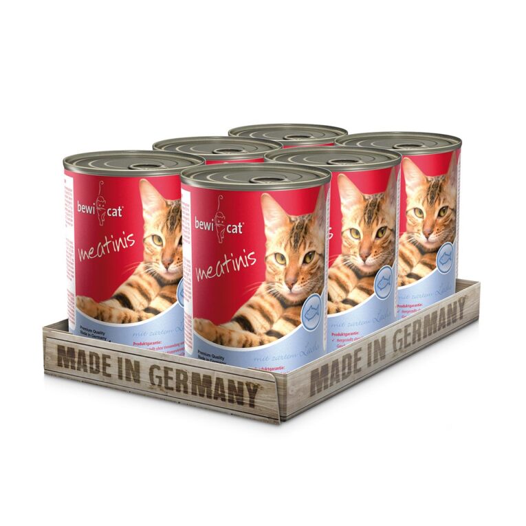 Günstig Bewi Cat meatinis Lachs 6x400g i mPreisvergleich in unserem Onlineshop auf Hundeliebe-shop.de kaufen.