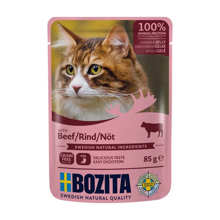 Günstig Bozita Pouch Häppchen in Gelee mit Rind 12x85g i mPreisvergleich in unserem Onlineshop auf Hundeliebe-shop.de kaufen.