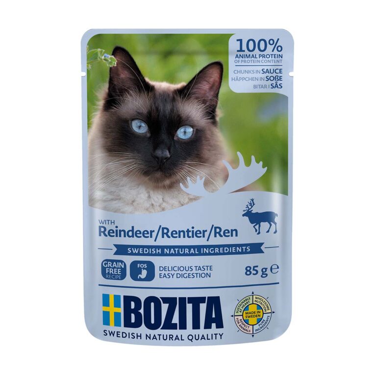 Günstig Bozita Pouch Häppchen in Soße mit Rentier 12x85g i mPreisvergleich in unserem Onlineshop auf Hundeliebe-shop.de kaufen.