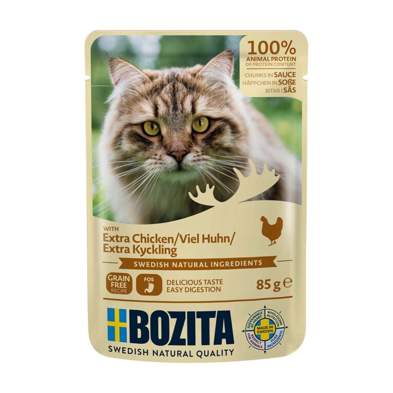 Günstig Bozita Pouch Häppchen in Soße mit viel Huhn 12x85g i mPreisvergleich in unserem Onlineshop auf Hundeliebe-shop.de kaufen.