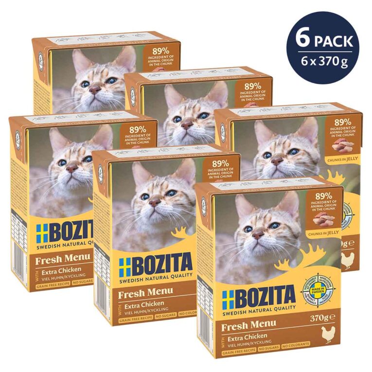 Günstig Bozita Tetra Häppchen in Gelee mit viel Huhn 6x370g i mPreisvergleich in unserem Onlineshop auf Hundeliebe-shop.de kaufen.