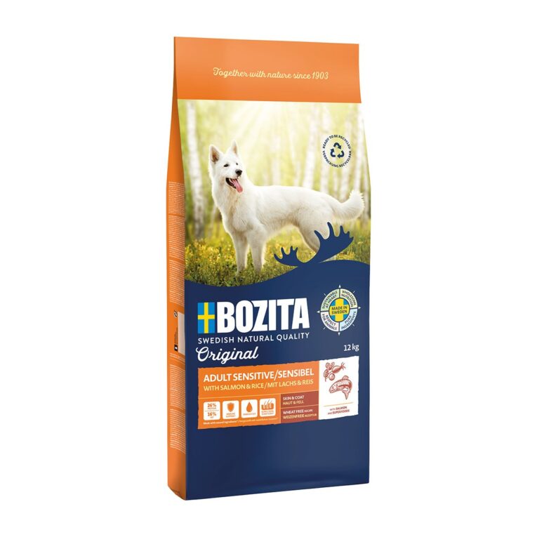 Günstig Bozita Original Adult Sensitive Skin & Coat 12kg i mPreisvergleich in unserem Onlineshop auf Hundeliebe-shop.de kaufen.