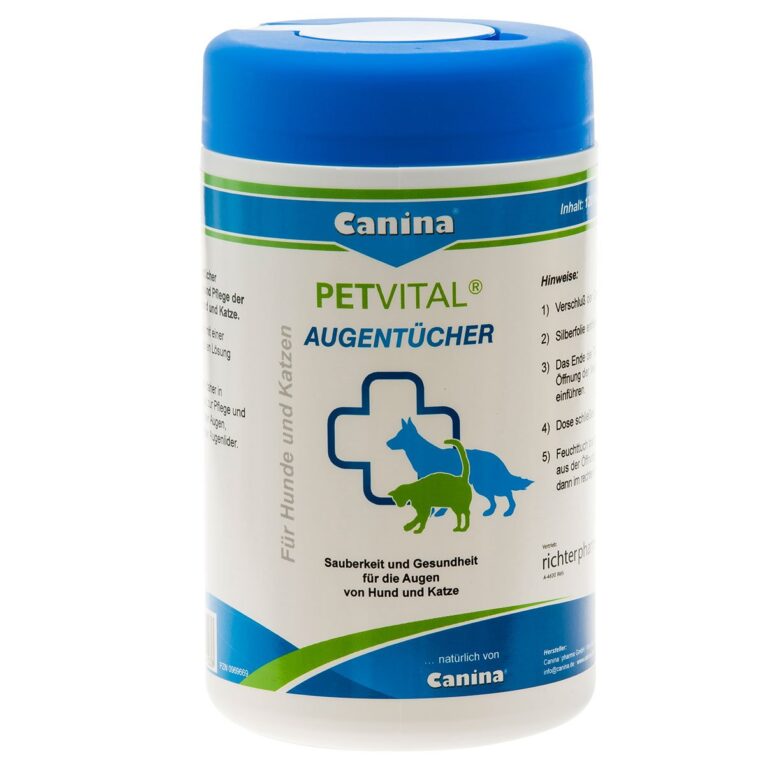 Günstig Canina PETVITAL Augentücher 120 Stück i mPreisvergleich in unserem Onlineshop auf Hundeliebe-shop.de kaufen.