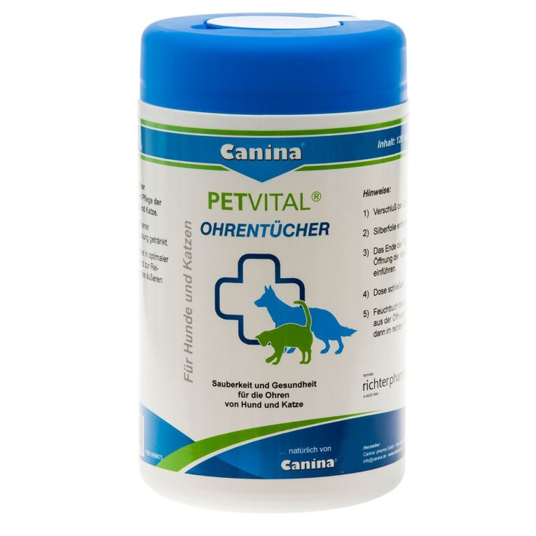 Günstig Canina PETVITAL Ohrentücher 120 Stück i mPreisvergleich in unserem Onlineshop auf Hundeliebe-shop.de kaufen.